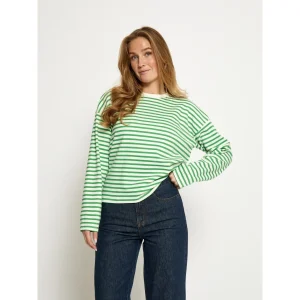 Minus - Denisa genser grønn stripe