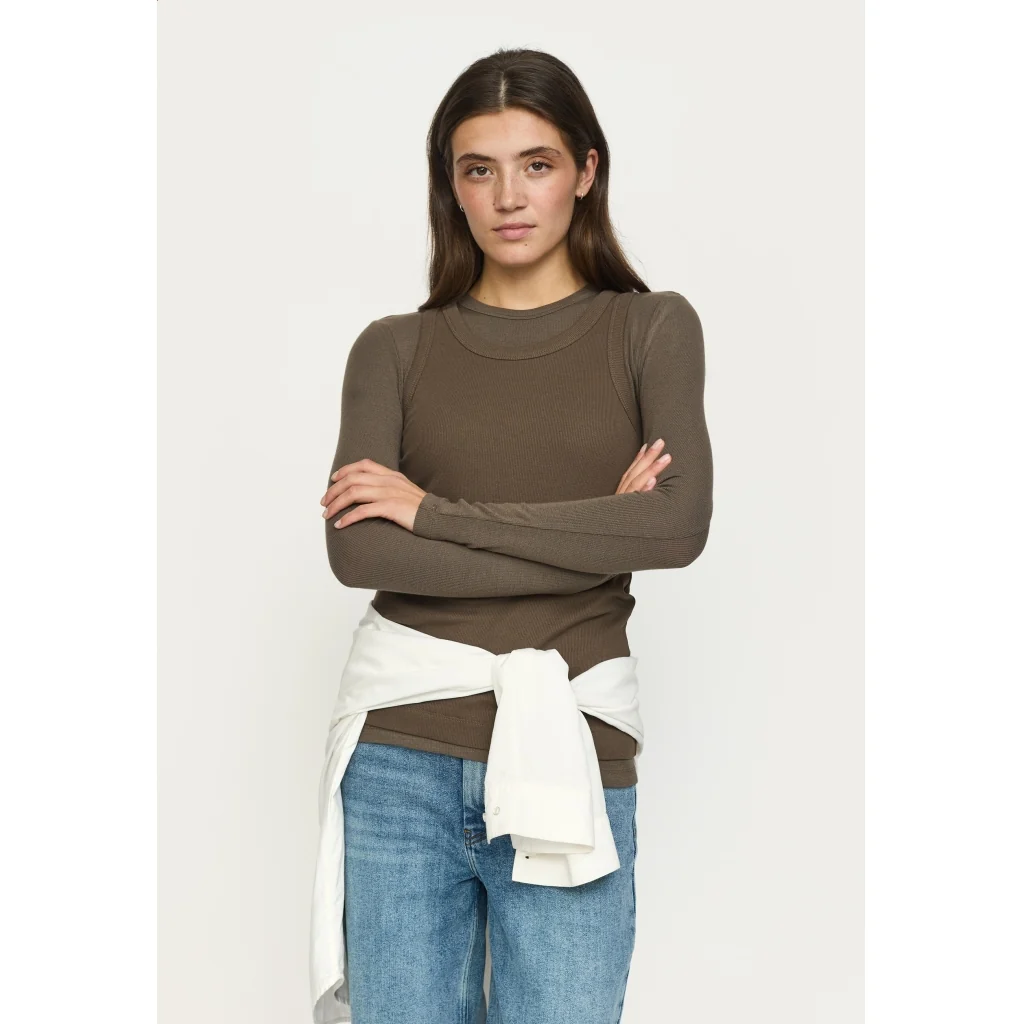 Soft Rebels - Fenja o-neck genser Canteen - Image 2