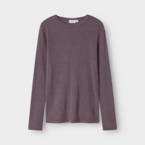 NKNWAX WOOL RIB LS TOP