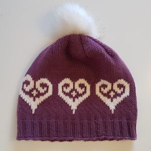 Oppskrift: Hjertekysslue – Heart kisses beanie