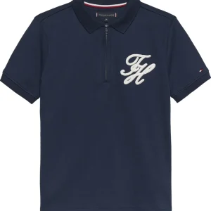 TH SCRIPT INTERLOCK ZIP POLO