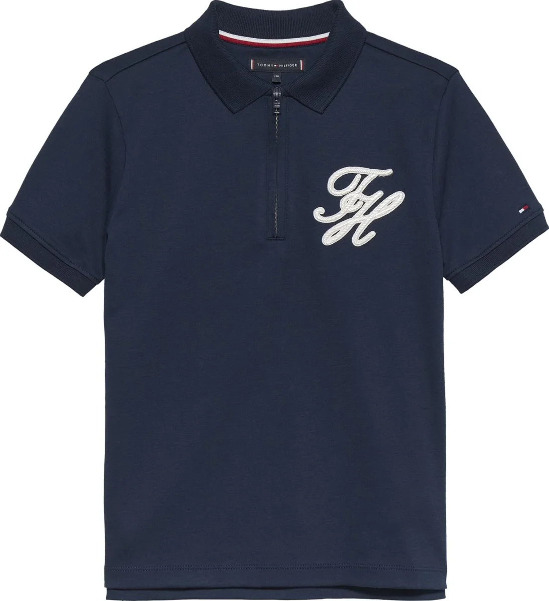 TH SCRIPT INTERLOCK ZIP POLO