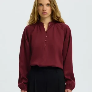 Selected Femme - Donna bluse burgunder