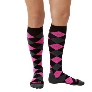 Argyle Compression Socks