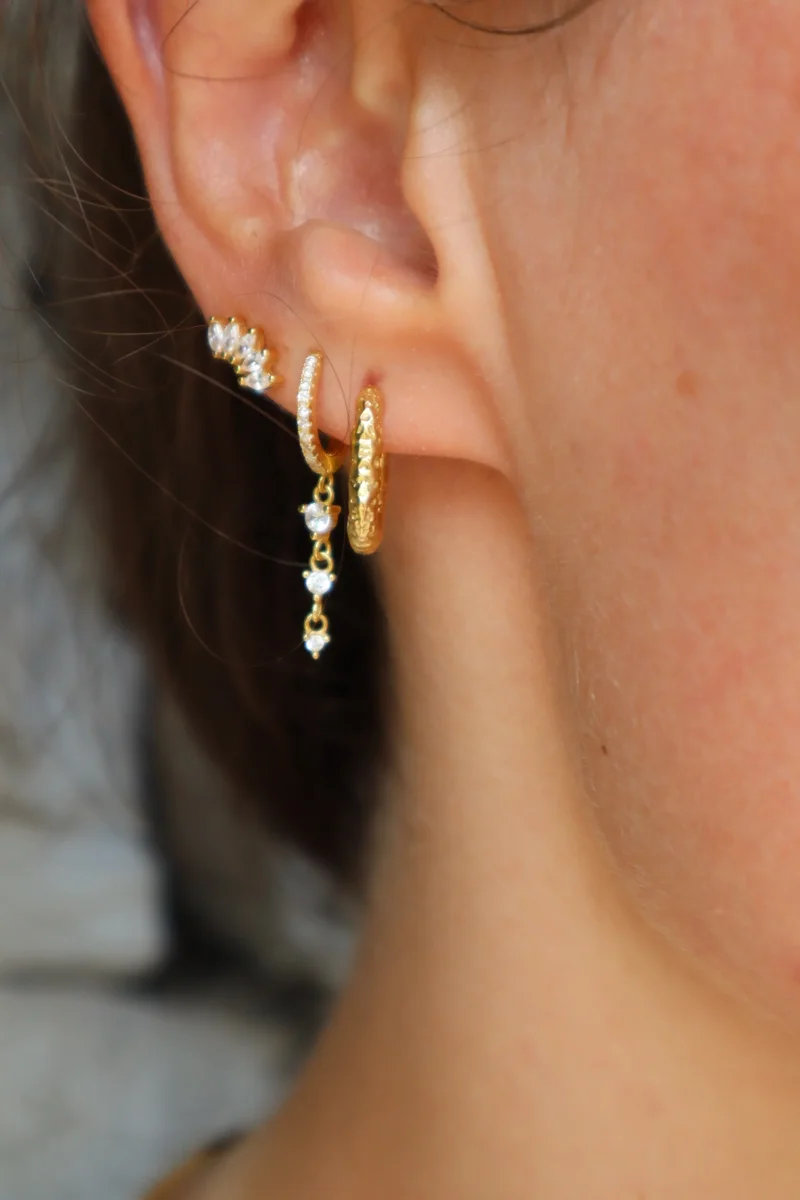 Lucky Charm Hoops Gold - Image 3