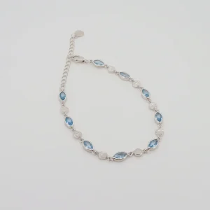 Gemma Topaz Bracelet Silver