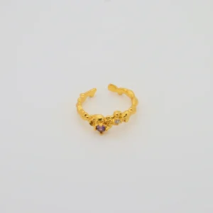 Solin Zirconia Ring Gold