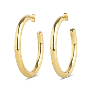 Stine - Hoop Stud Earrings Stainless Steel