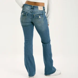 Becca Mid Rise Boot Cut Flap