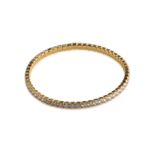 Sunny - Tennis Bracelet Crystal Stainless Steel - Gold