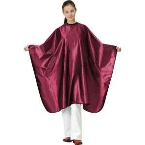 Wako Satin Cape Burgundy